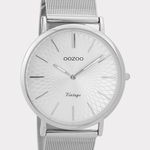 OOZOO OOZOO - Horloge met zilveren meshband