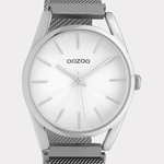 OOZOO OOZOO - Horloge met meshband zilver c10693