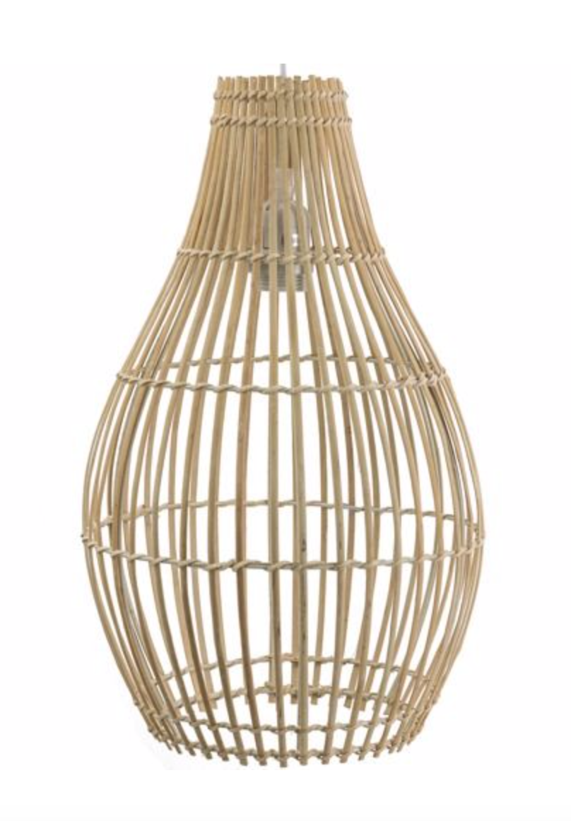 KOLONY KOLONY - Bamboe hanglamp naturel 27x27x44cm rg5101