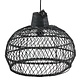 KOLONY  Hanglamp rotan zwart 41x32,5cm rg5117