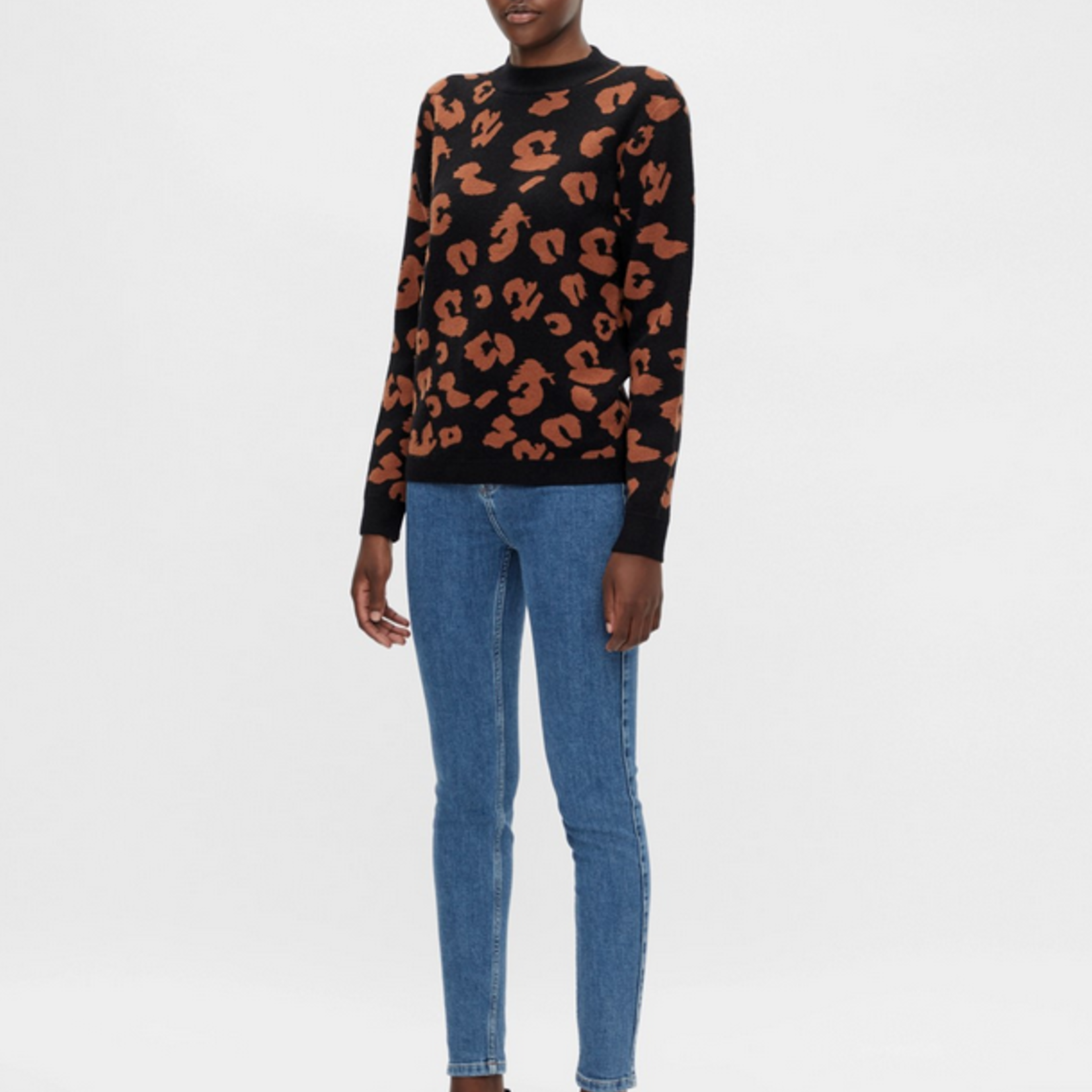 OBJECT OBJECT - High Waisted Slim Jeans Ania Dark Blue Denim