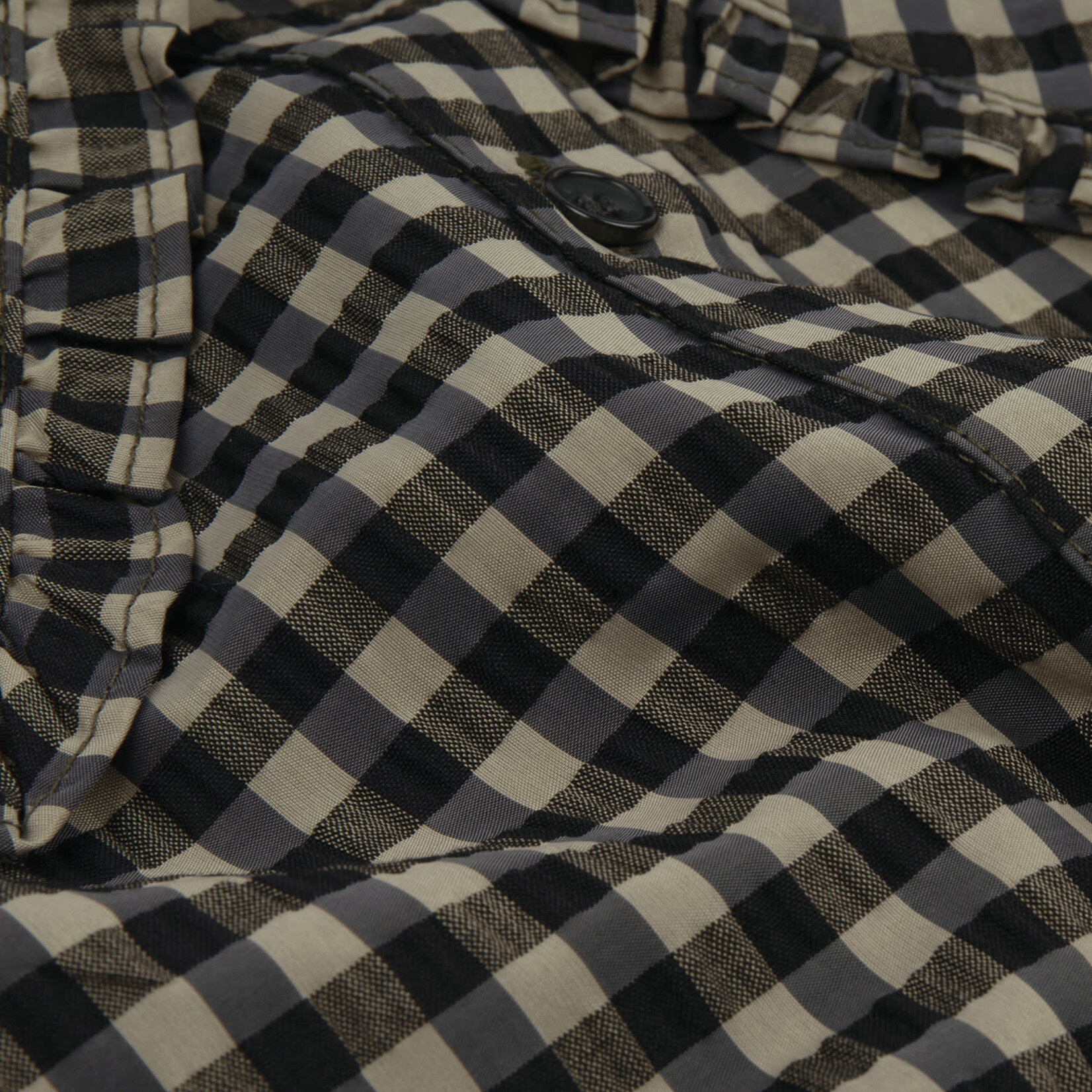 YDENCE YDENCE - Blouse Uma kakhi check