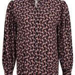 YDENCE YDENCE - Blouse rose burgundy flower MAAT M