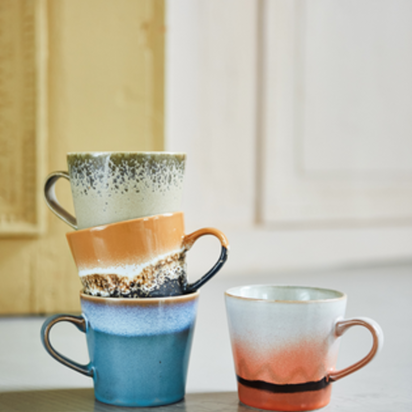 HKLIVING HKLIVING - 70's Cappuccino mok Fire ACE7052