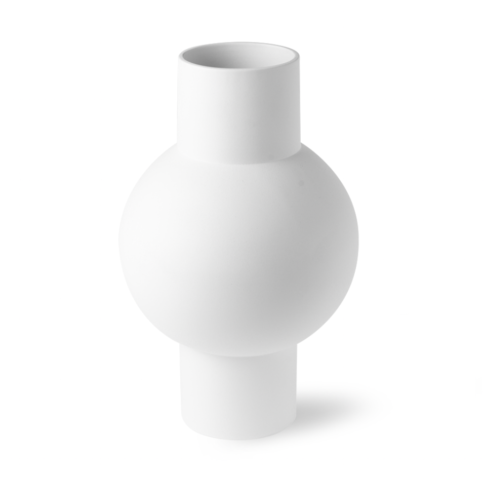 HKLIVING HKLIVING - Matte witte vaas M ACE6808