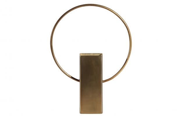 BE PURE BE PURE - Ring vaas metaal antique brass 25 cm
