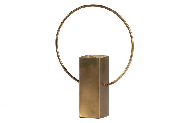 BE PURE BE PURE - Ring vaas metaal antique brass 25 cm