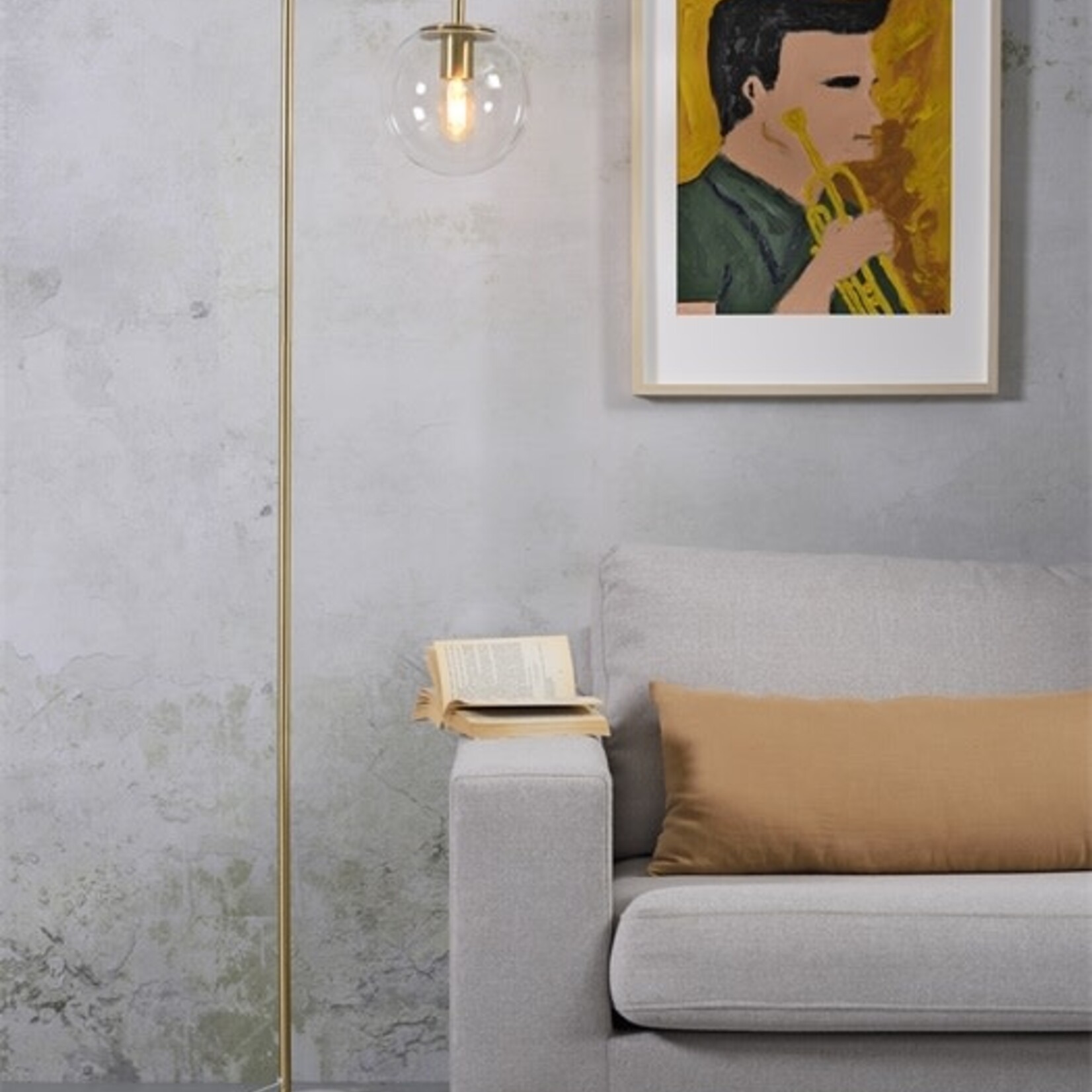 IT'S ABOUT ROMI IT'S ABOUT ROMI - Vloerlamp Warsaw transparant/goud