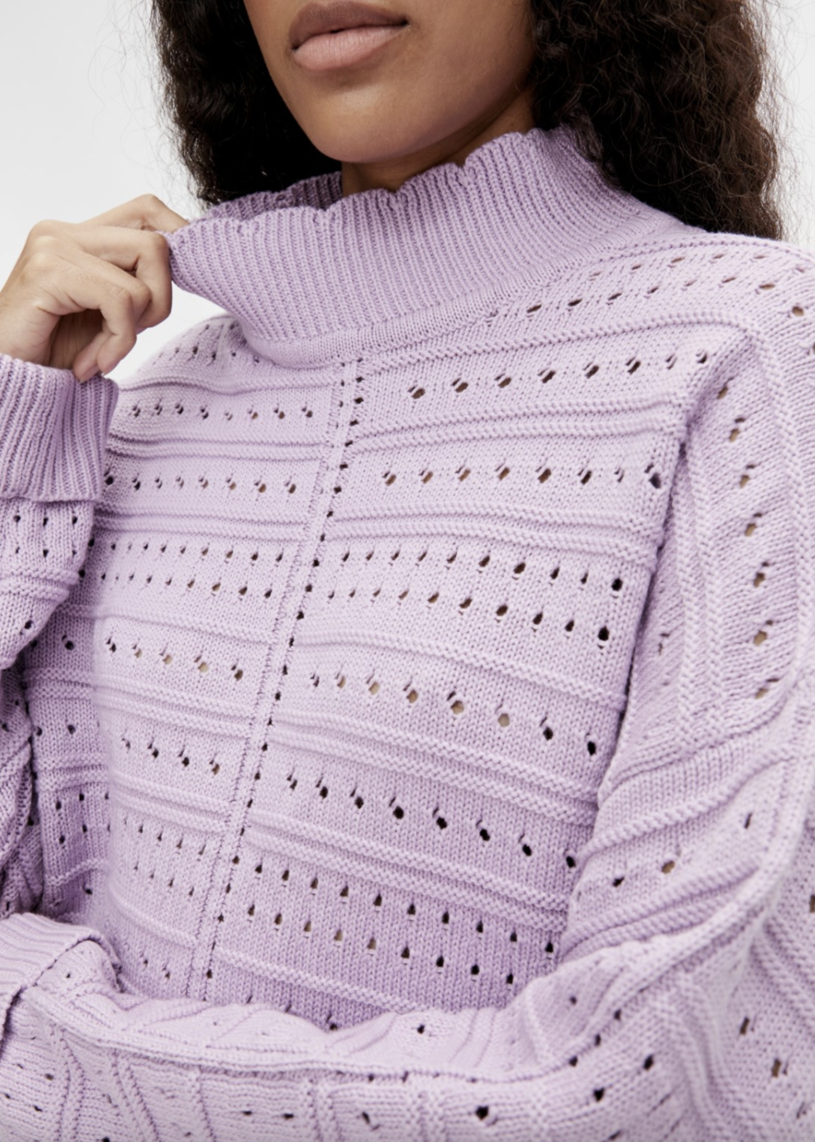 OBJECT OBJECT - Pullover gebreid Emma orchid bloom / lila MAAT L