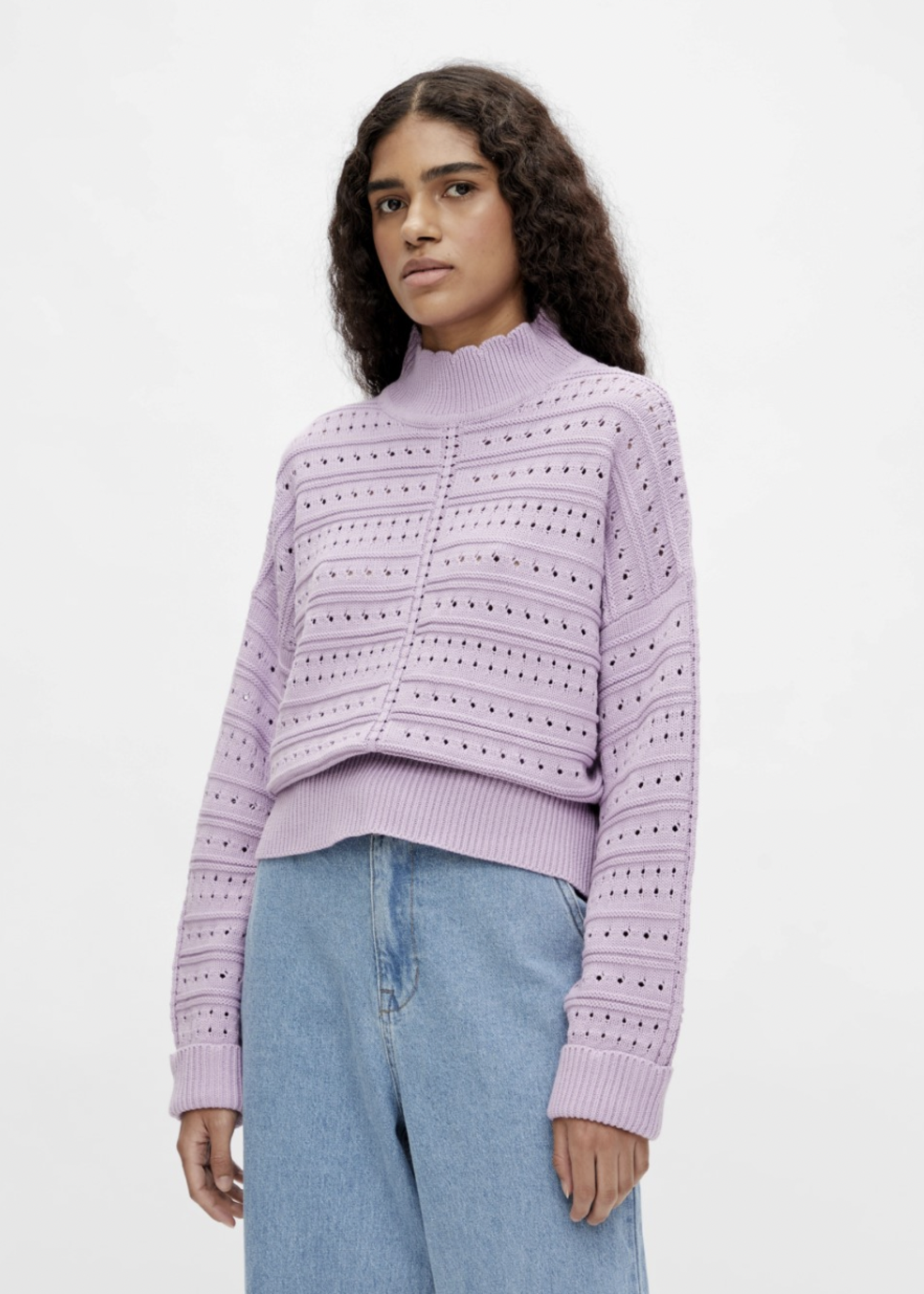 OBJECT OBJECT - Pullover gebreid Emma orchid bloom / lila MAAT L