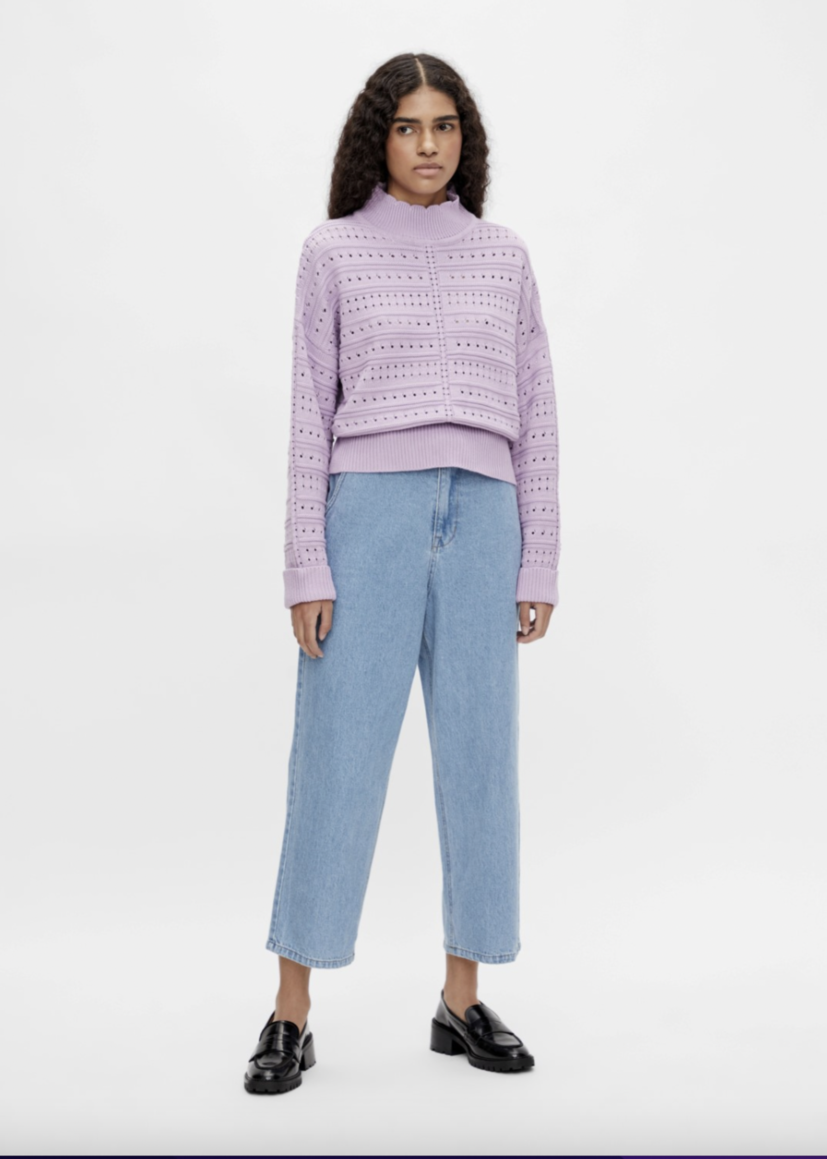 OBJECT OBJECT - Pullover gebreid Emma orchid bloom / lila MAAT L