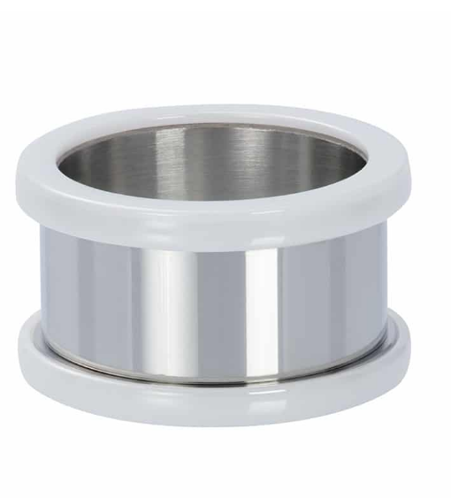 iXXXi Jewelry IXXXI - Base Ring Ceramic zilver 12mm