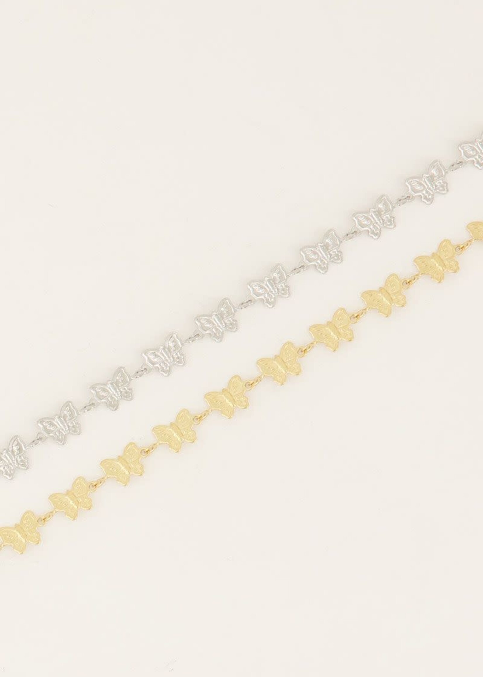 MY JEWELLERY MY JEWELLERY - Choker butterflies allover zilver of goud
