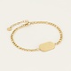 MY JEWELLERY MY JEWELLERY - Schakelarmband met plaatje goud