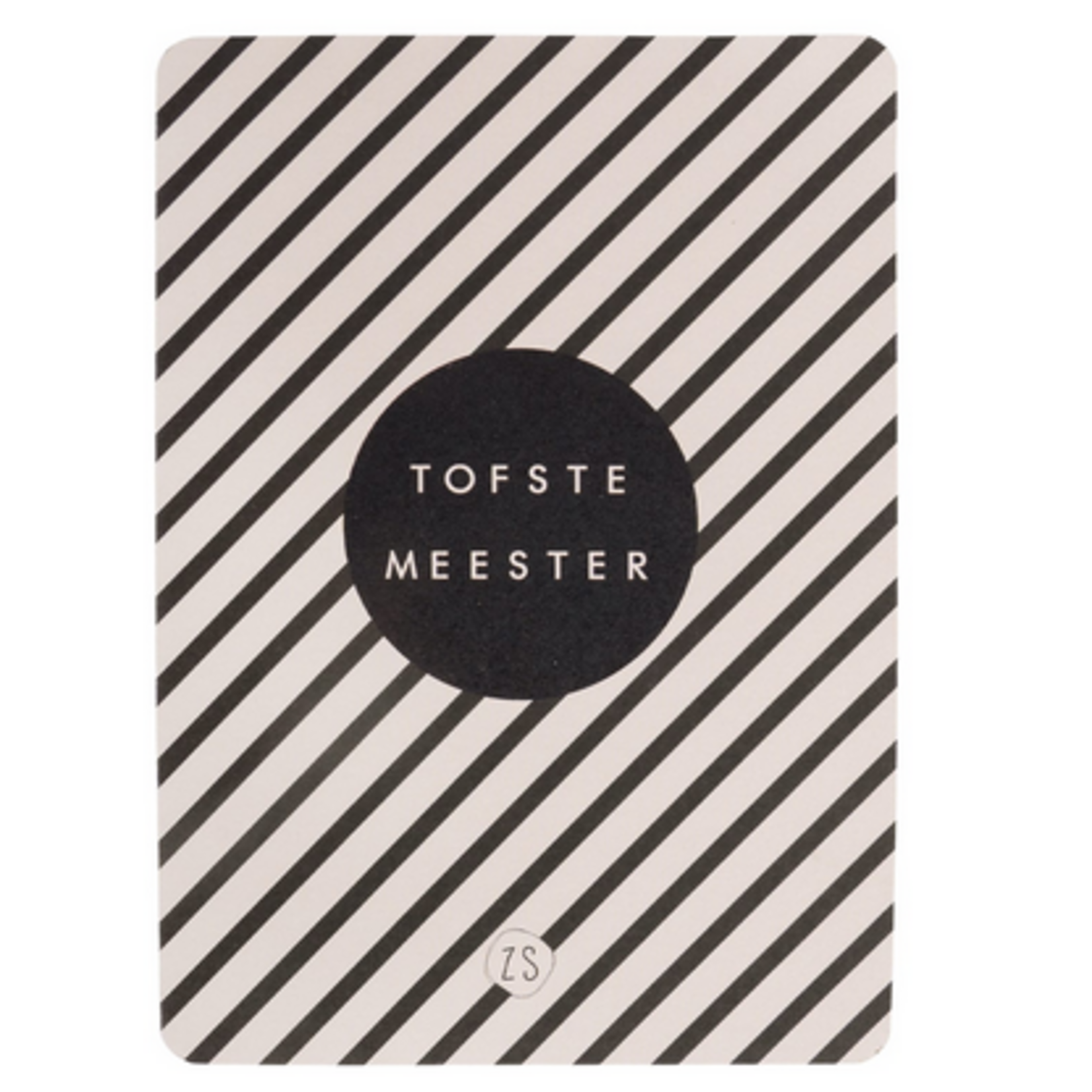 ZUSSS ZUSSS - Kaart tofste meester gestreept zand