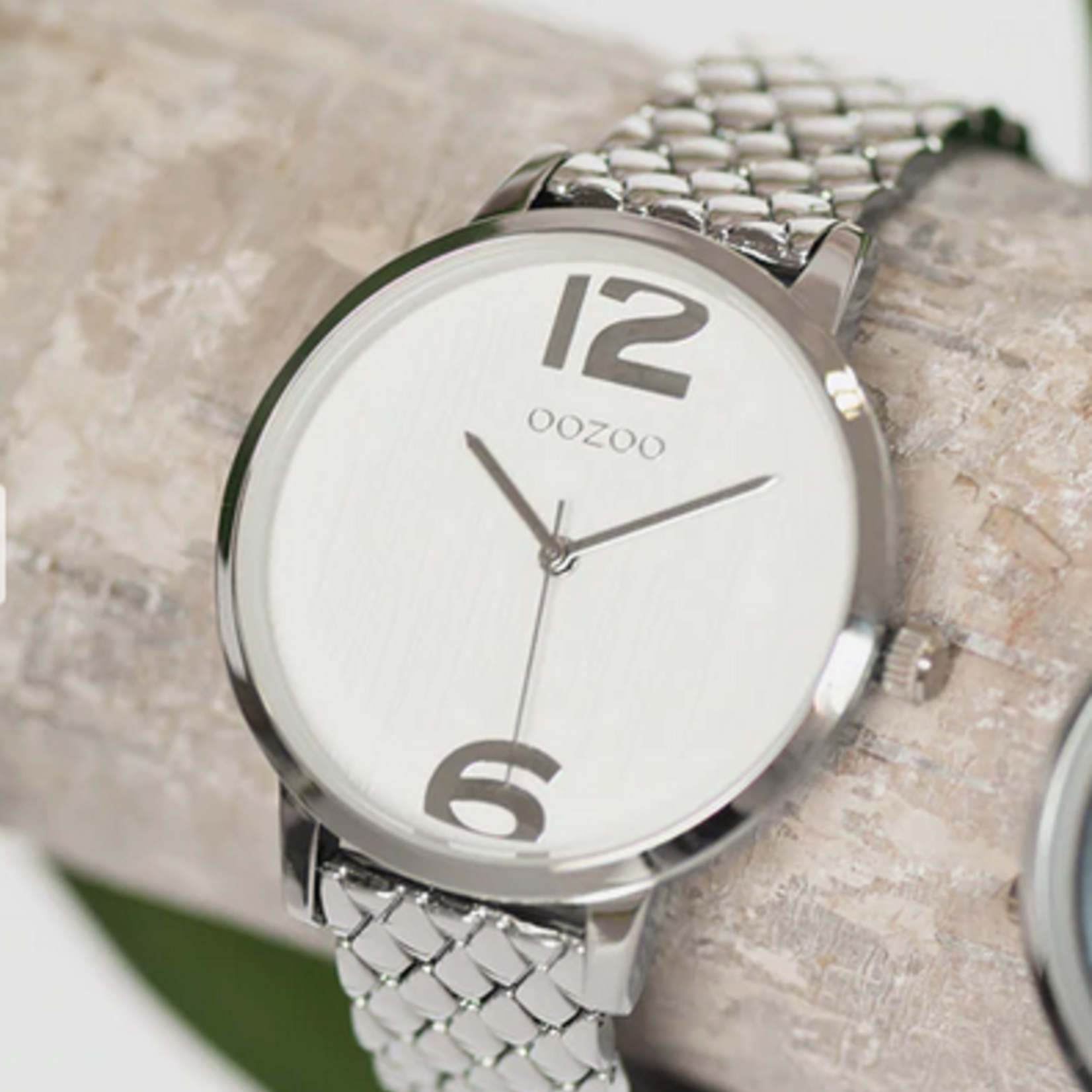 OOZOO OOZOO - Horloge zilver stainless steel bracelet C10920