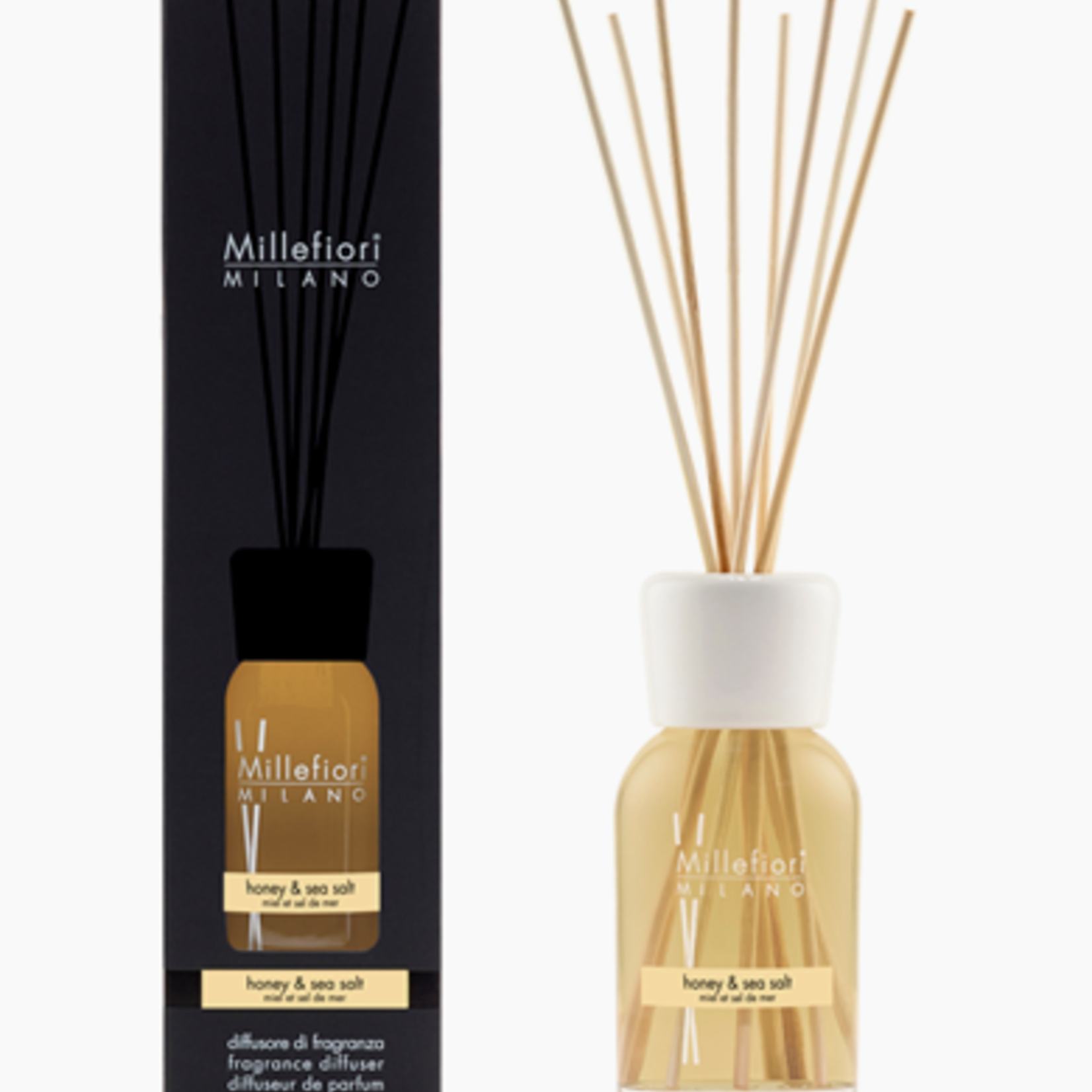 MILLEFIORI MILANO MILLEFIORI MILANO - Reed Diffuser 250 ml Honey & sea salt