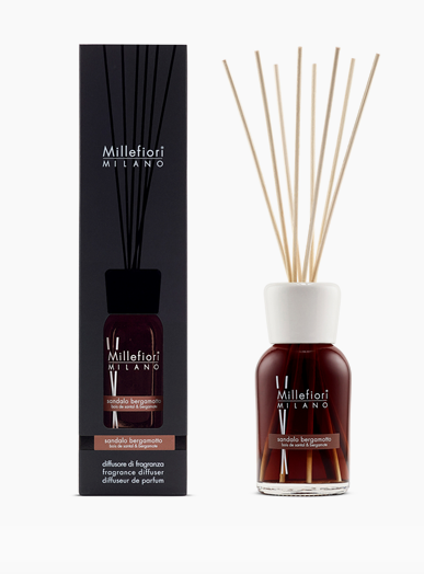 MILLEFIORI MILANO MILLEFIORI MILANO - Reed Diffuser 250 ml Sandalo Bergamotto