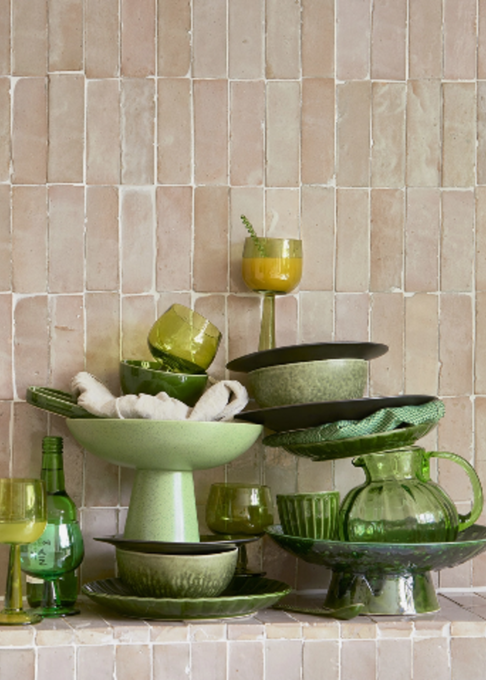 HKLIVING HKLIVING - Bowl The Emeralds Organic green ACE7009
