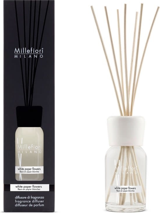 MILLEFIORI MILANO MILLEFIORI MILANO - Reed Diffuser 100ml White Paper Flowers