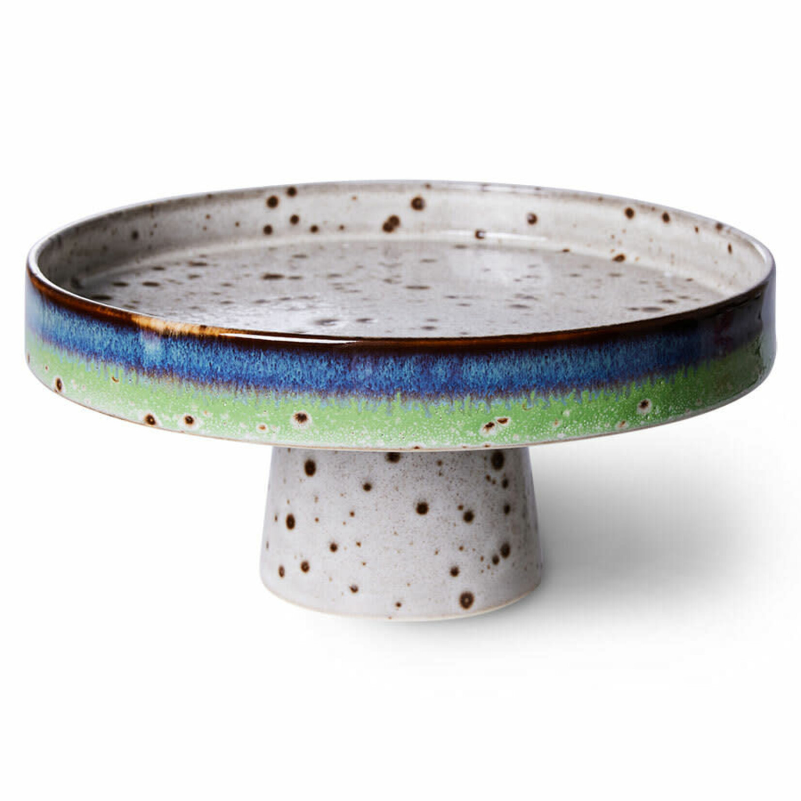 HKLIVING HKLIVING - 70's ceramics taart plateau Comet ACE7131