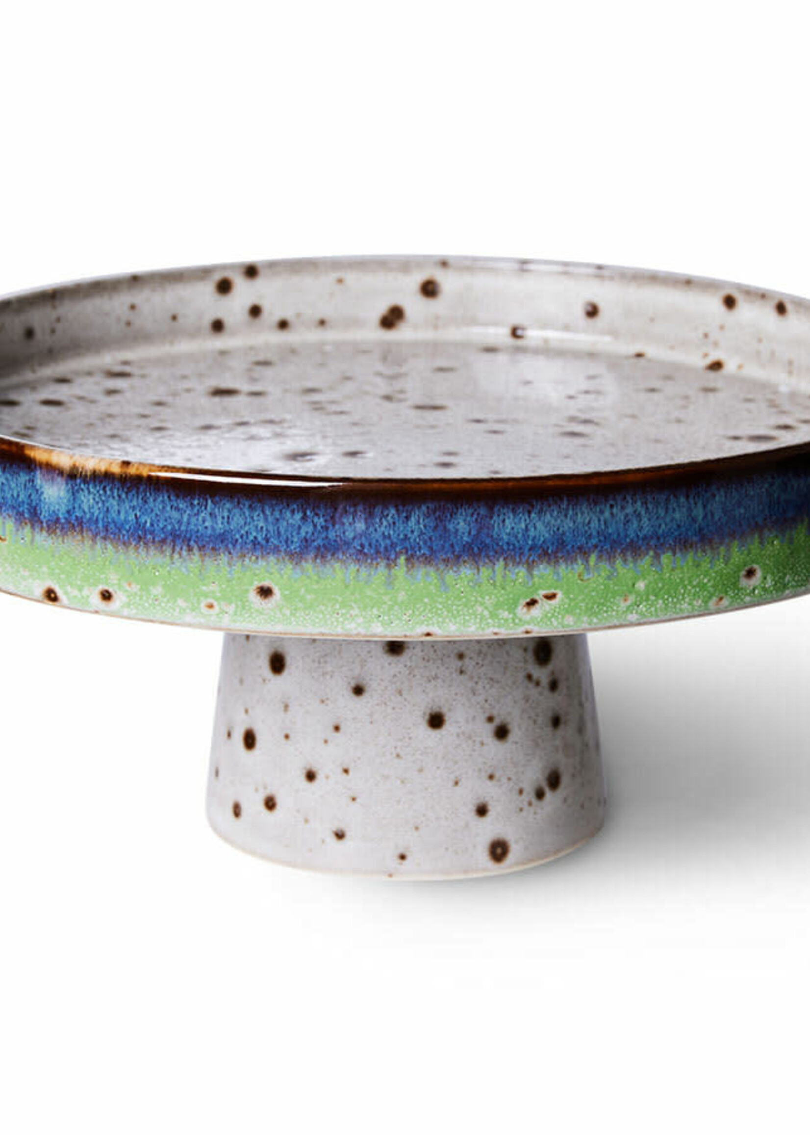 HKLIVING HKLIVING - 70's ceramics taart plateau Comet ACE7131