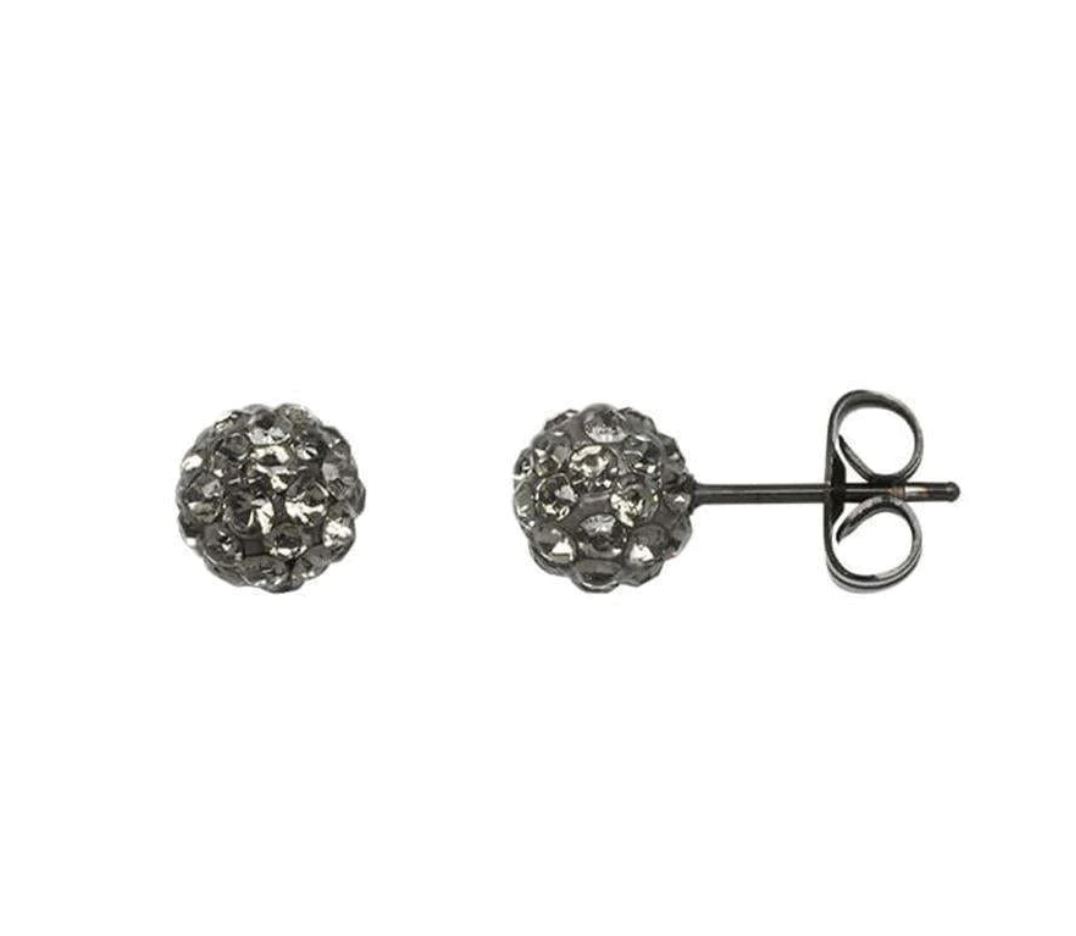 iXXXi Jewelry IXXXI - Ear studs ball goud, zwart of bruin