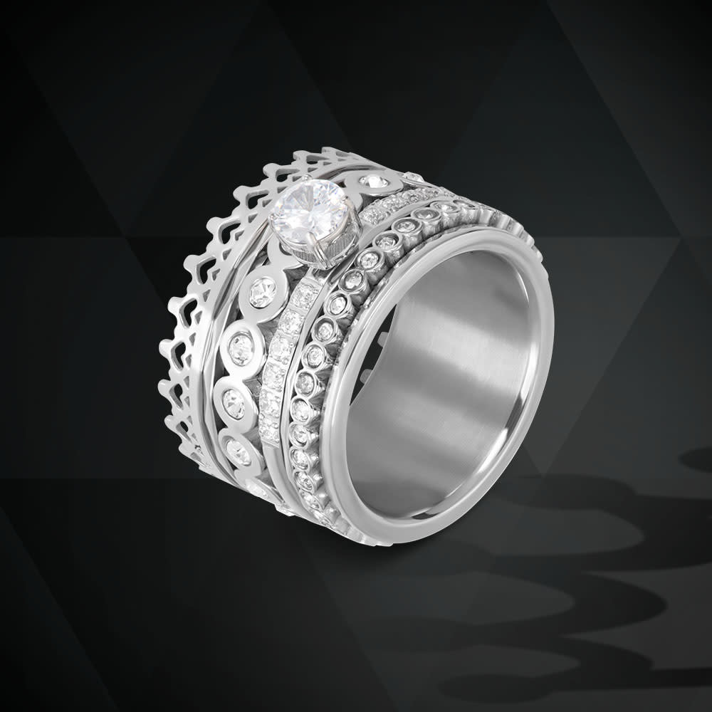 iXXXi Jewelry IXXXI - Ring Royal Crown 1/4 mm (3 kleuren)