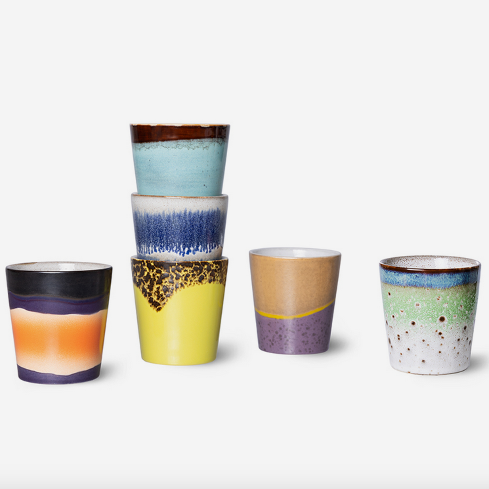 HKLIVING HKLIVING - 70's Koffie mok Solar ACE7128