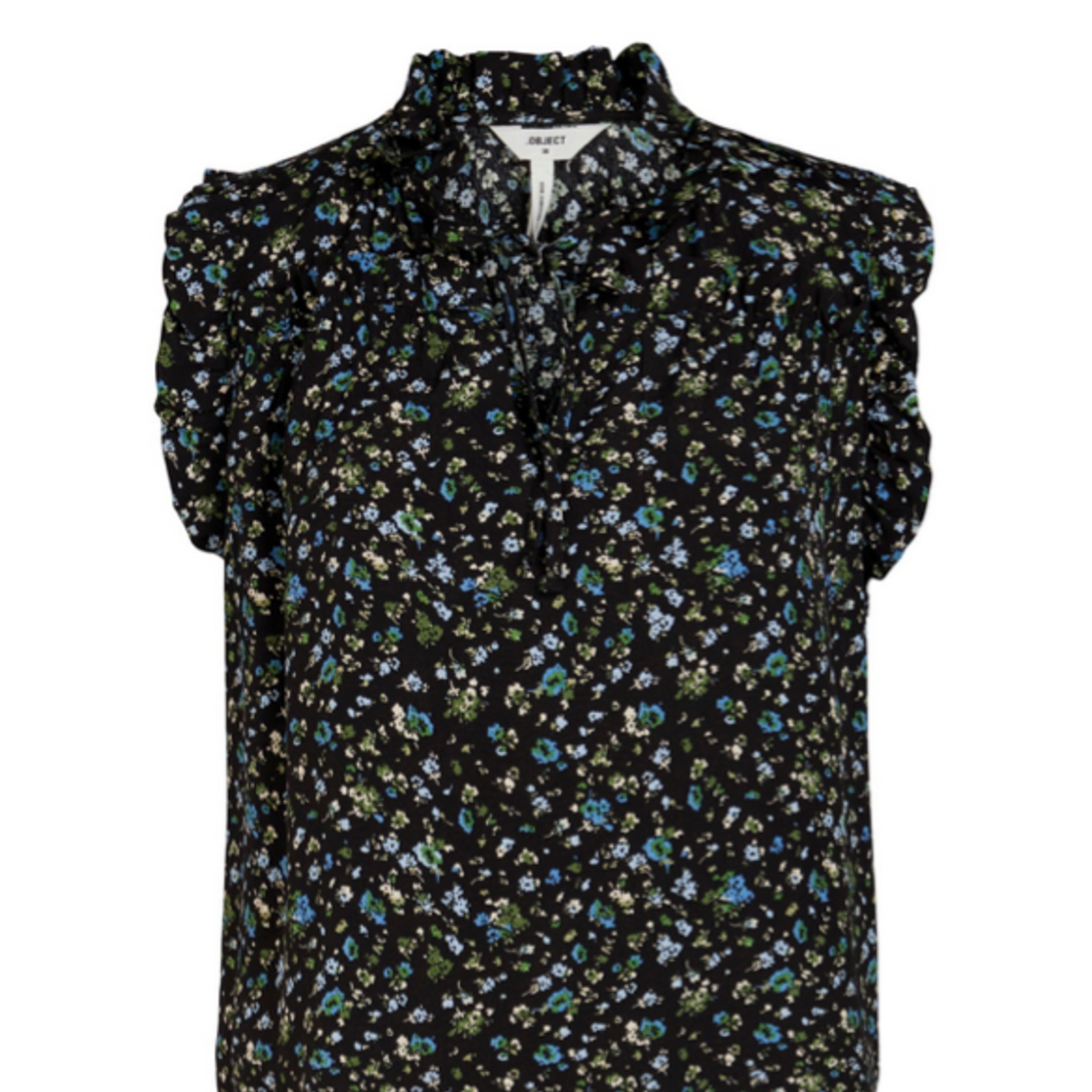 OBJECT OBJECT - Top Jannie black/asbtract MAAT 42
