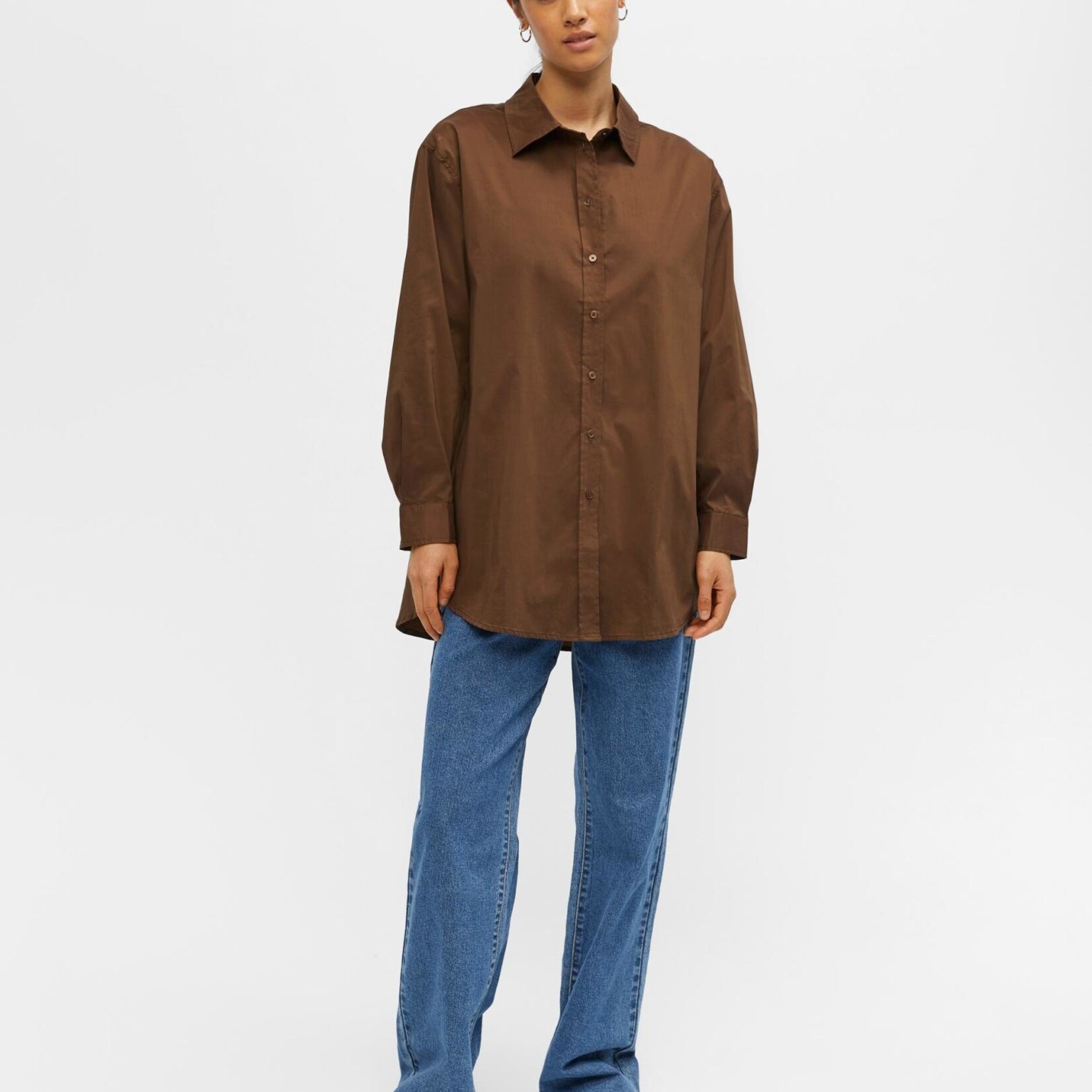 OBJECT OBJECT - Blouse lang Pipi Dark earth