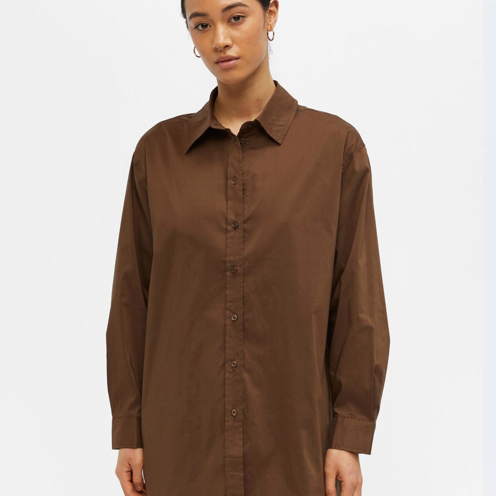 OBJECT OBJECT - Blouse lang Pipi Dark earth