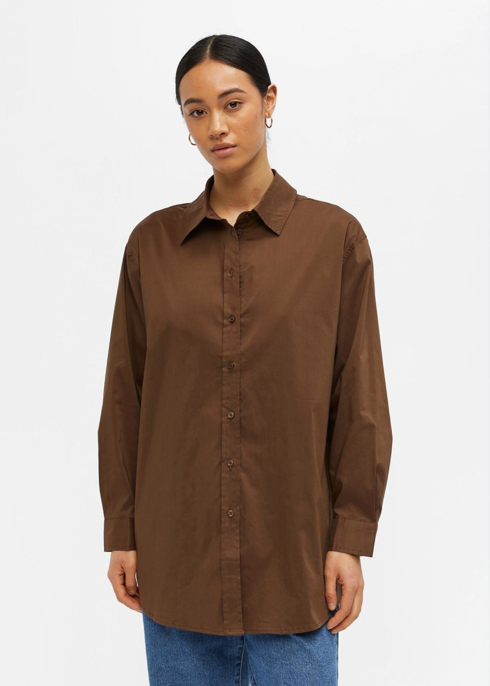 OBJECT OBJECT - Blouse lang Pipi Dark earth