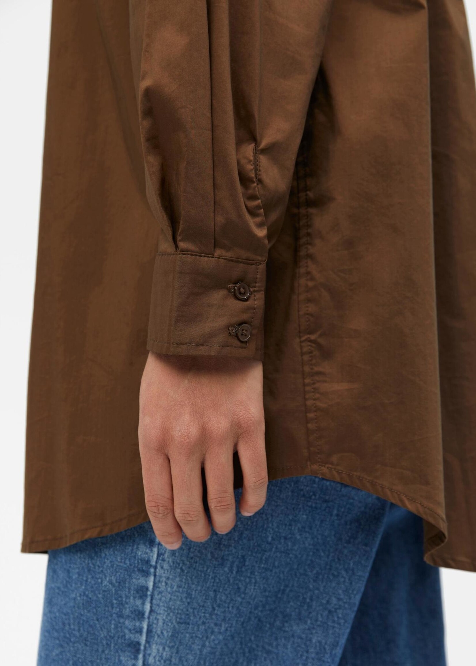 OBJECT OBJECT - Blouse lang Pipi Dark earth