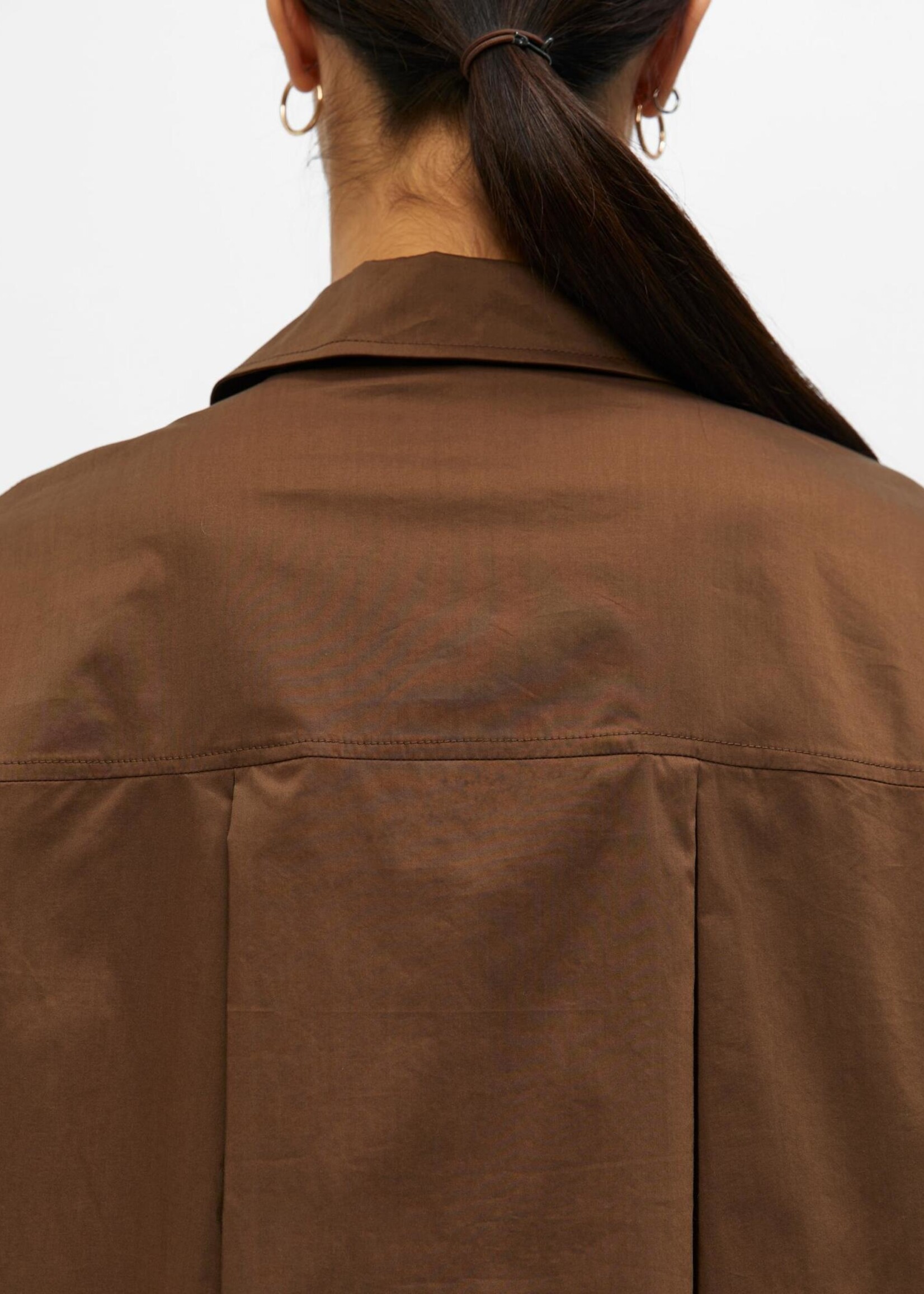 OBJECT OBJECT - Blouse lang Pipi Dark earth