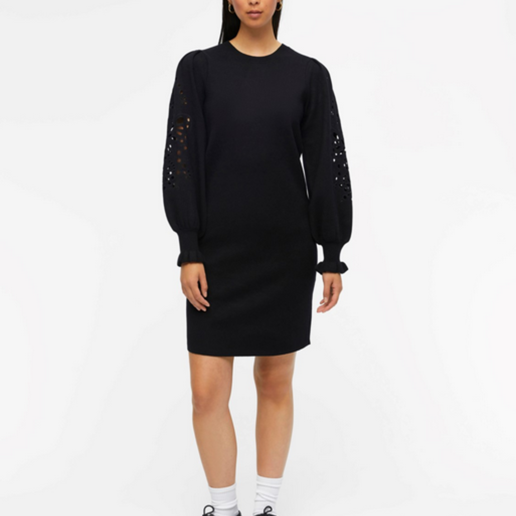 OBJECT OBJECT - Jurk Reynard gebreid zwart MAAT L