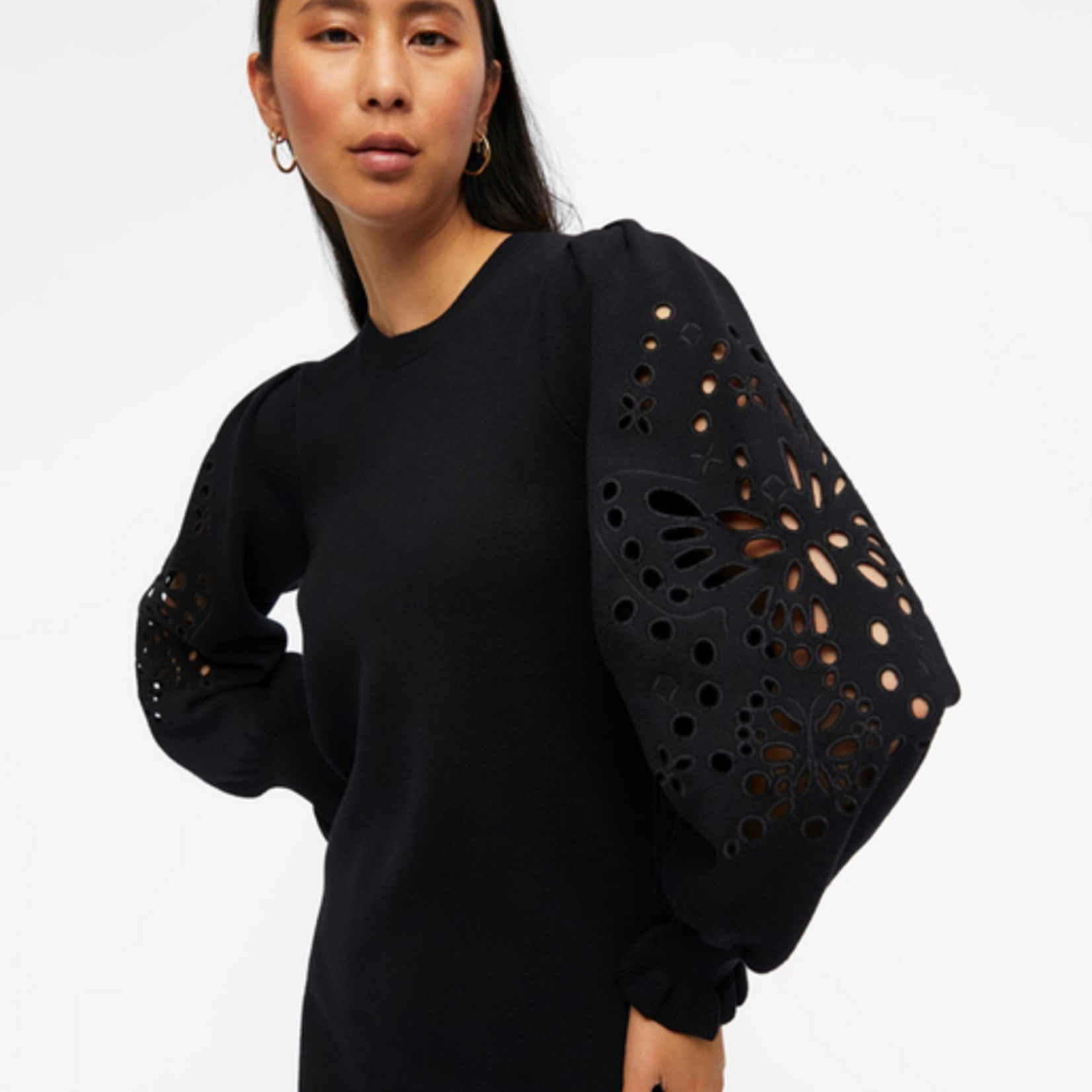 OBJECT OBJECT - Jurk Reynard gebreid zwart MAAT L