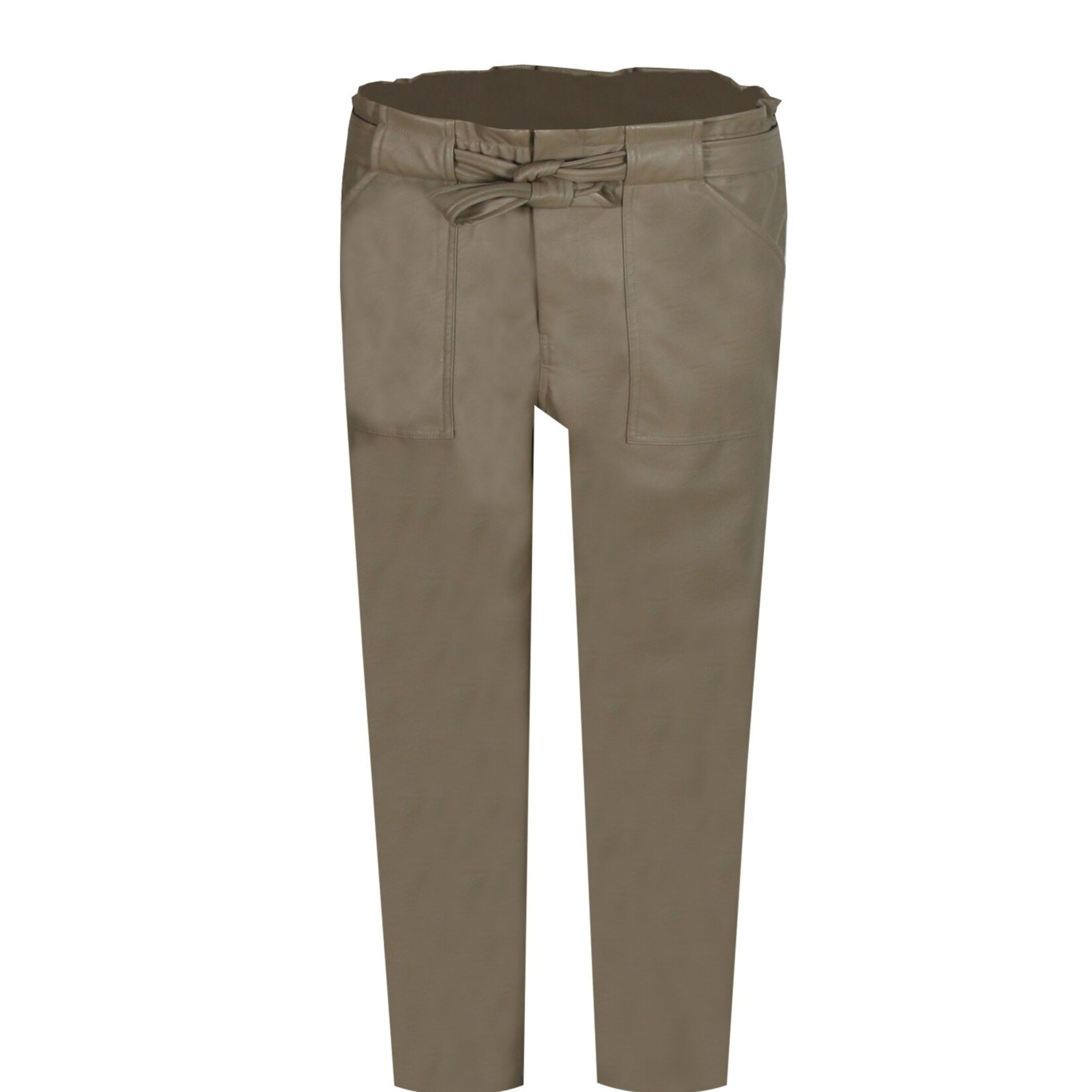 FLURESK FLURESK - Broek Bobby sahara leatherlook MAAT 42