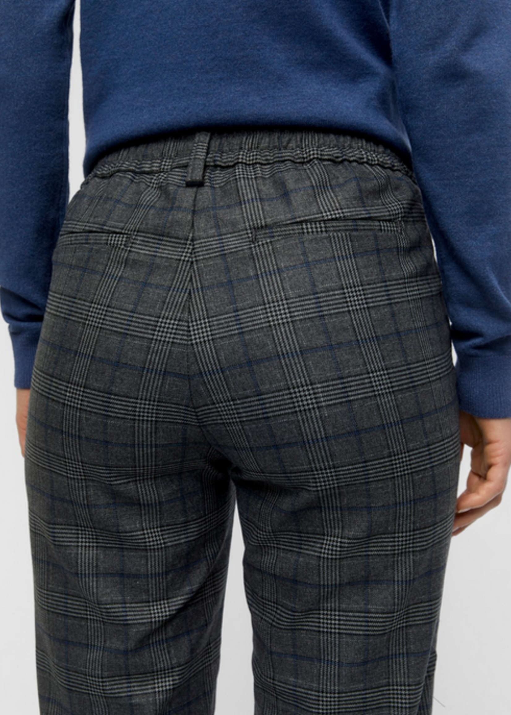 OBJECT OBJECT - Broek Lisa zwart krijtstreep