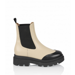 DWRS Label BV DWRS LABEL - Bikerboots Praag beige/zwart maat 37