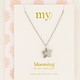 MY JEWELLERY MY JEWELLERY - Blooming ketting met Rose Quartz steen zilver of goud