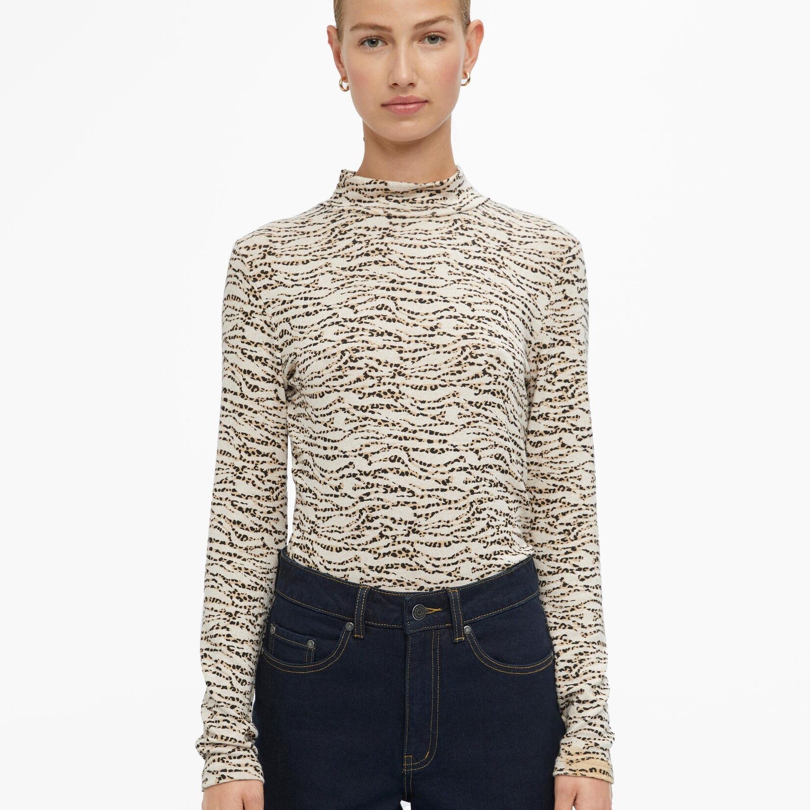 OBJECT OBJECT - Top Anika sandshell/black MAAT XS