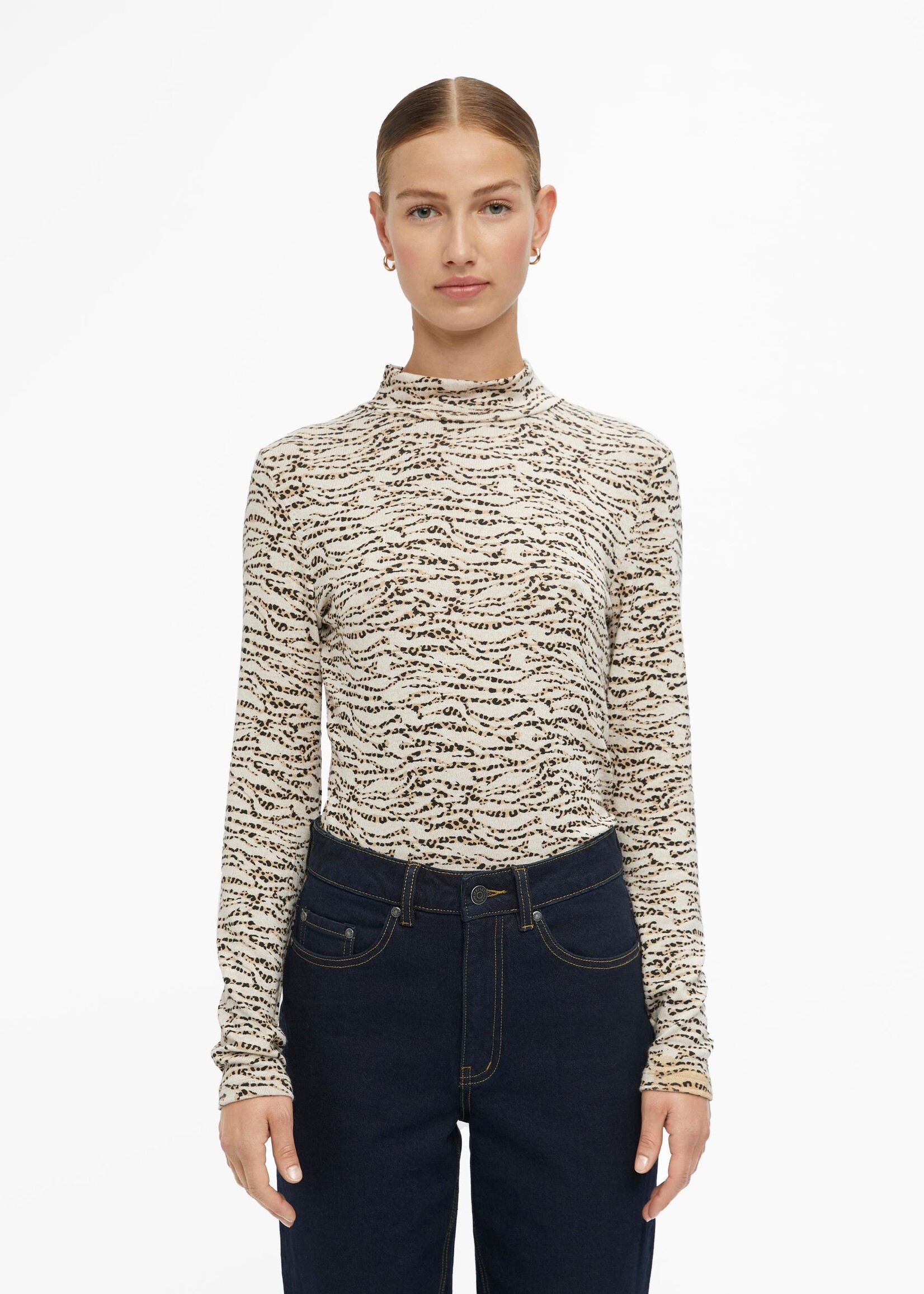 OBJECT OBJECT - Top Anika sandshell/black MAAT XS