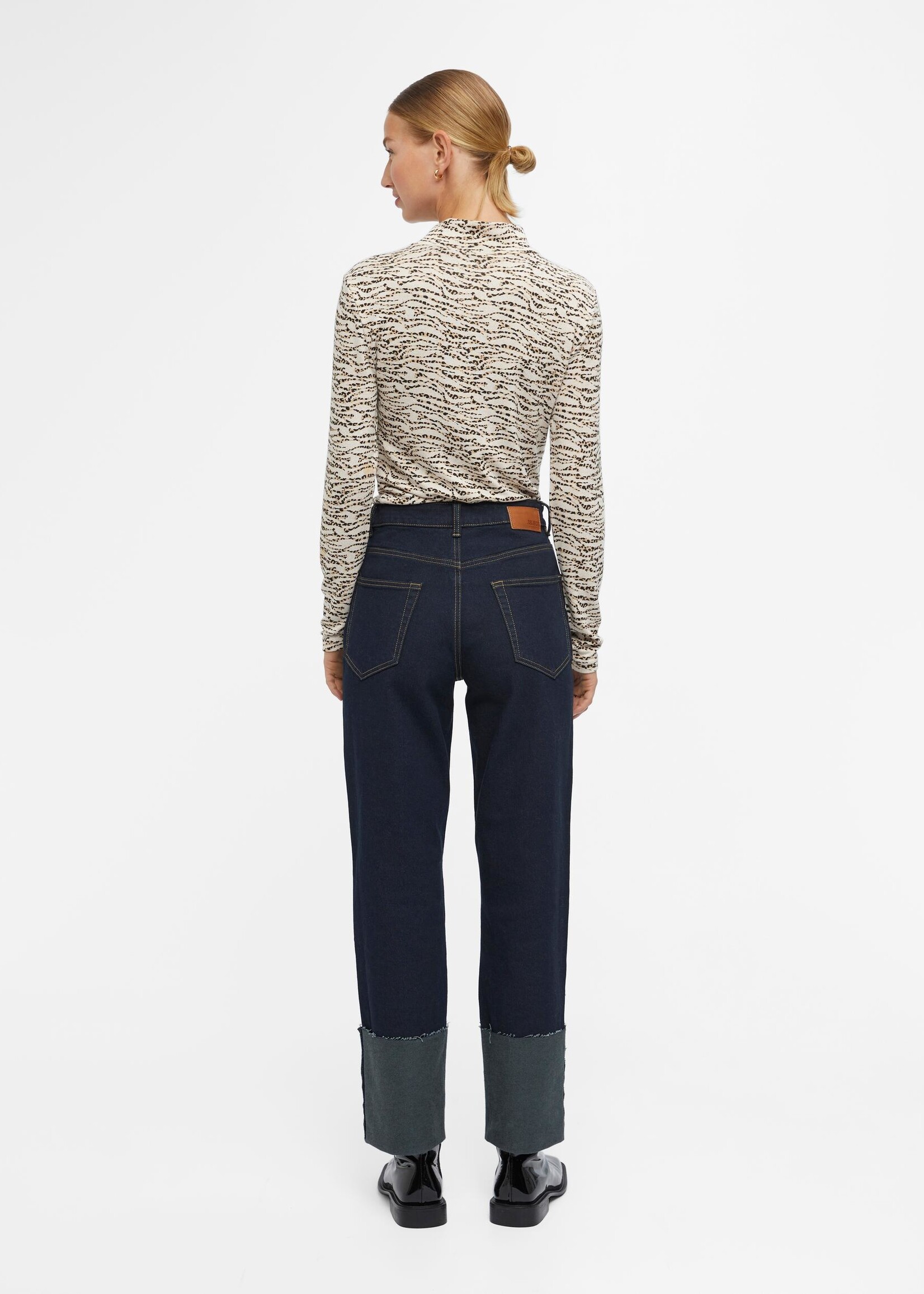 OBJECT OBJECT - Top Anika sandshell/black MAAT XS