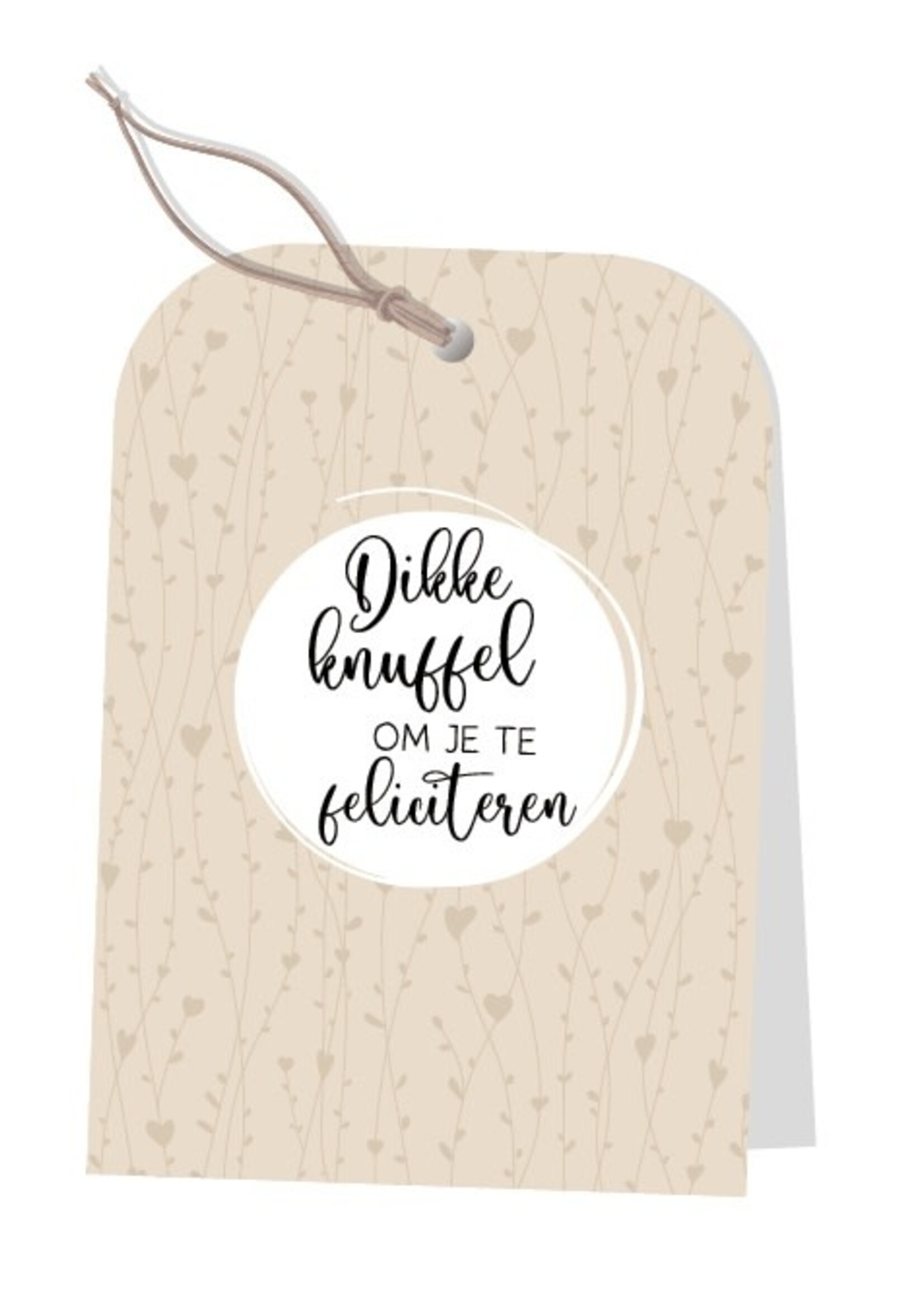 JOTS JOTS - Kaart A6 Dikke knuffel om je te feliciteren