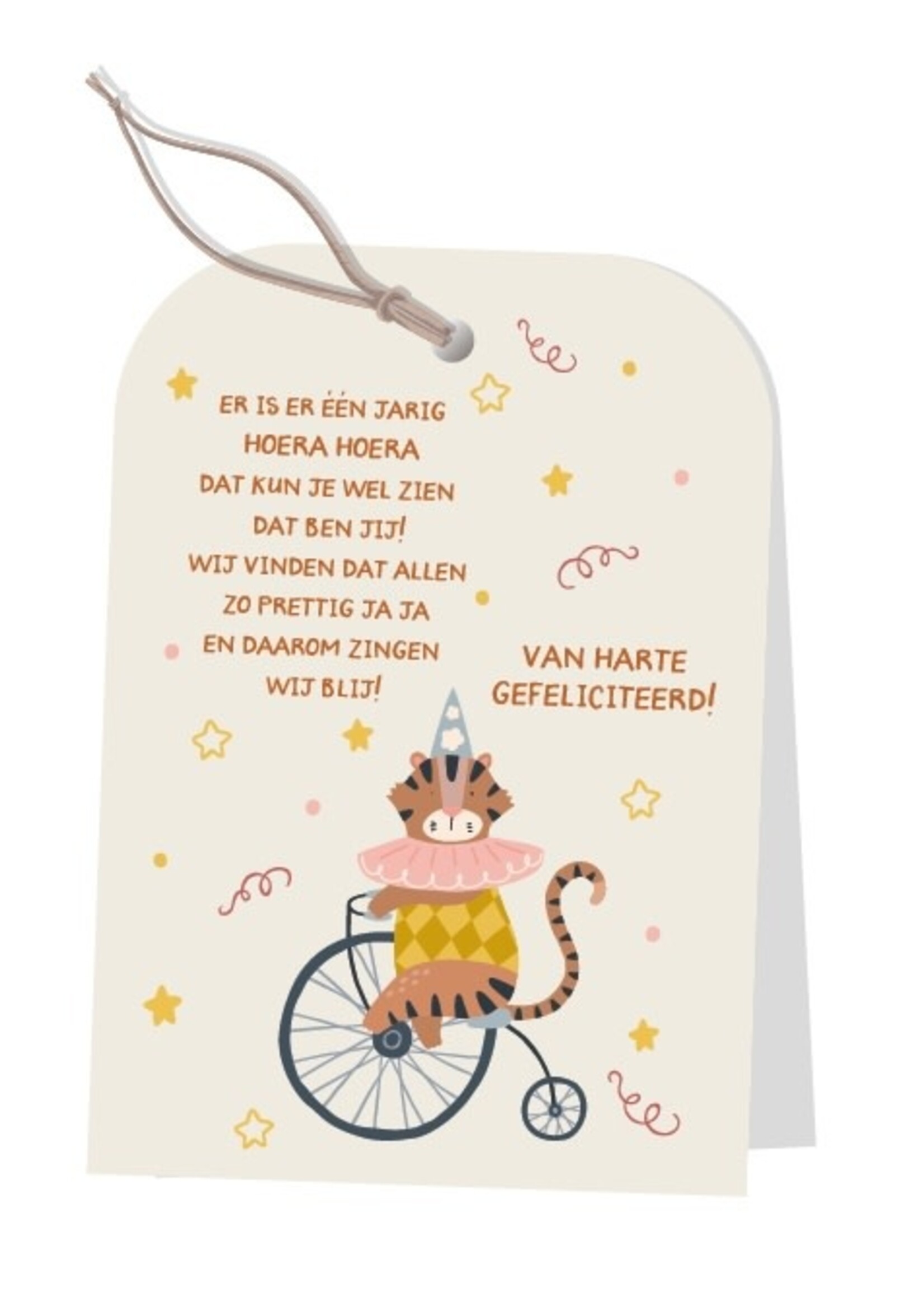 JOTS JOTS - Kaart NU-a6-15 Er is er één jarig