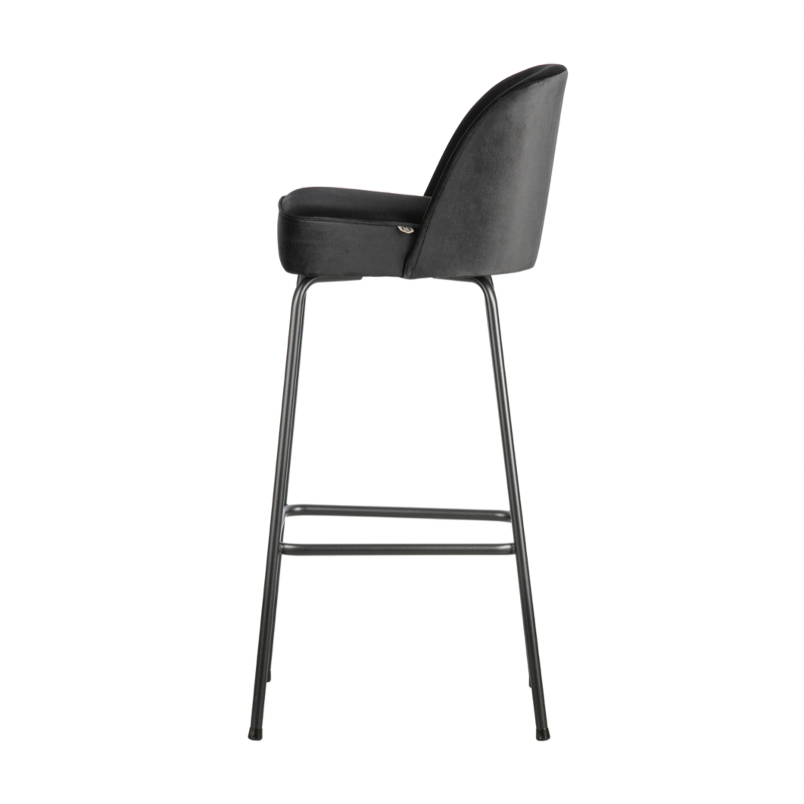 BE PURE BE PURE - Vogue fluweel barstoel inkt 80cm