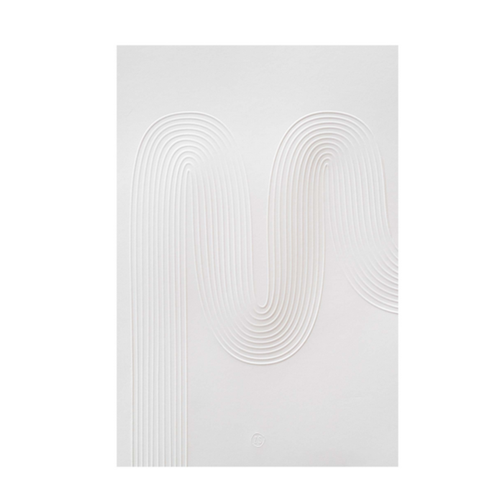 ZUSSS ZUSSS - A4 poster boog reliëf wit