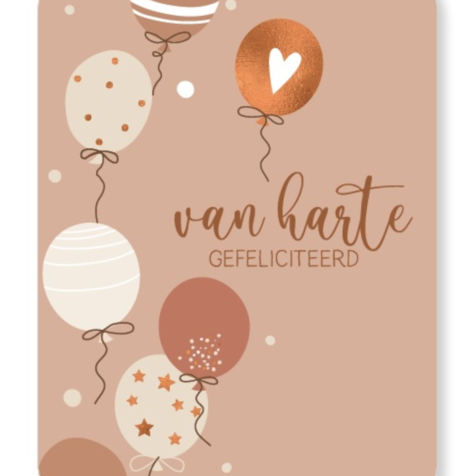 JOTS JOTS - Kaart NU-04 A5 van harte gefeliciteerd