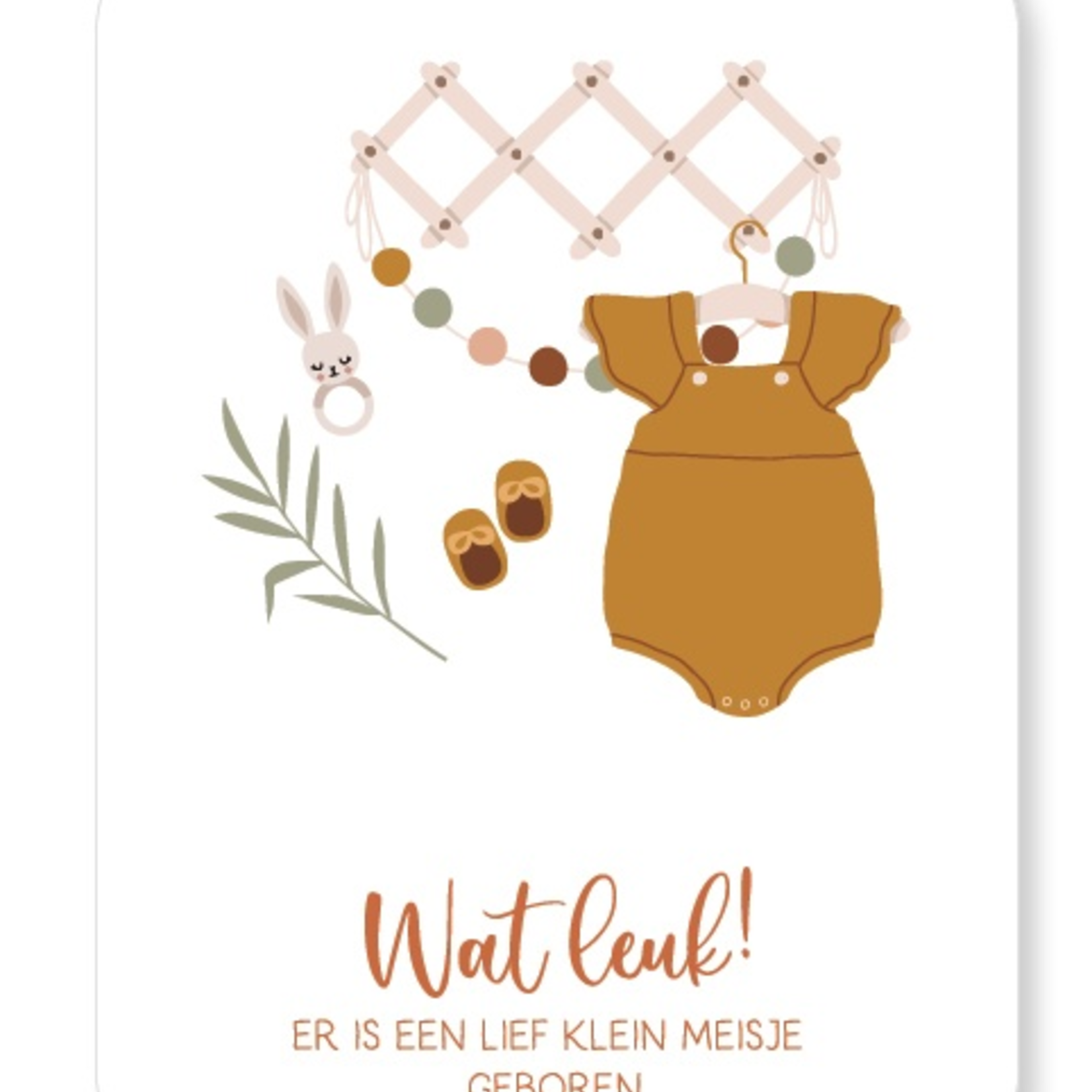 JOTS JOTS - Kaart NU-02 A5 Lief klein meisje geboren
